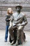 Kyle at the FDR Memorial