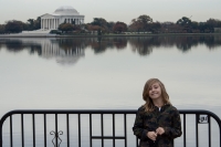 Kyle and the Jefferson Memorial from the Martin Luther King Jr Memorial