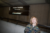 Kyle at Arlington Cemetery Metro stop