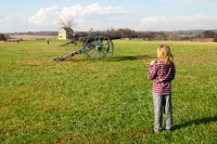 At Manassas Battlefield Park along the Henry Hill Trail