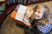 Kyle in the childrens reading room at the US Library of Congress