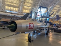 Mig-21F at the National Air and Space Museum Udvar-Hazy Center in Chantilly, VA