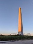 Washington Monument while running around the Mall in Washington DC