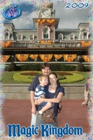 In front of the Magic Kingdom