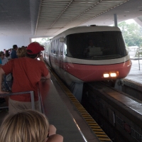Monorail at the EPCOT station