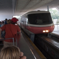 Monorail at the EPCOT station