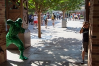 Kyle & a green army man (from Toy Story)