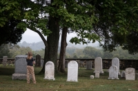 Kyle at Mumma Cemetary at Antietam National Battlefield