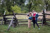 Kyle and Suzanne at Bloody Lane at Antietam National Battlefield