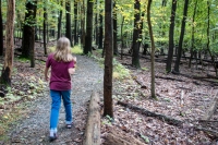 Kyle hiking the Carcoal Trail at Catoctin Mountain Park