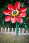 Garden tool sculpture in the Butterfly Garden at the Bronx Zoo