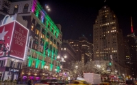 Around midtown Manhattan at night