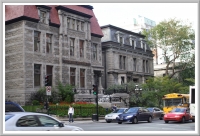 Along Rue Sherbrooke in Downtown Montreal