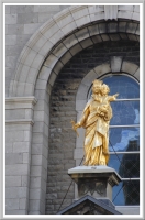 Statue on Notre-Dame-de-Bon-Secours in Old Montreal