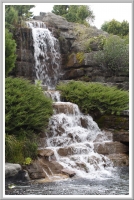 Waterfall in the Alpine Garden of Montreal's Botanical Garden