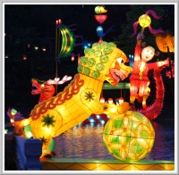 Chinese Lanterns in Montreal's Botanical Garden