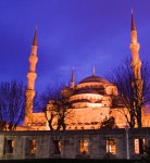 The Blue Mosque at night