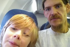On the plane to Florida