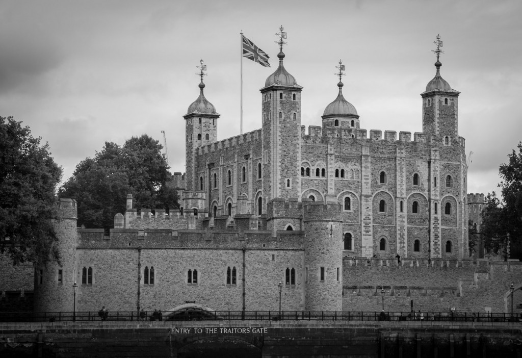 Tower of London while cruising down the Thames in London