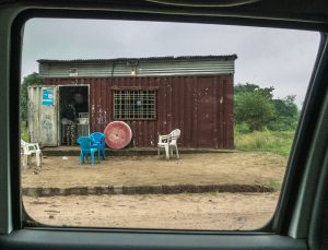 Shop on the drive between the Guest House and main campus