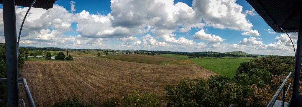 At Observation Tower at Gettysburg National Battlefield