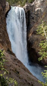 Lower Falls while Hiking Uncle Tom's Trail in Grand Canyon of th